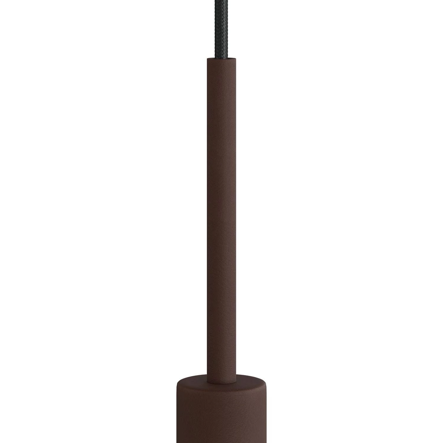 Abrazadera de cable metálico cilíndrico de 15 cm de largo