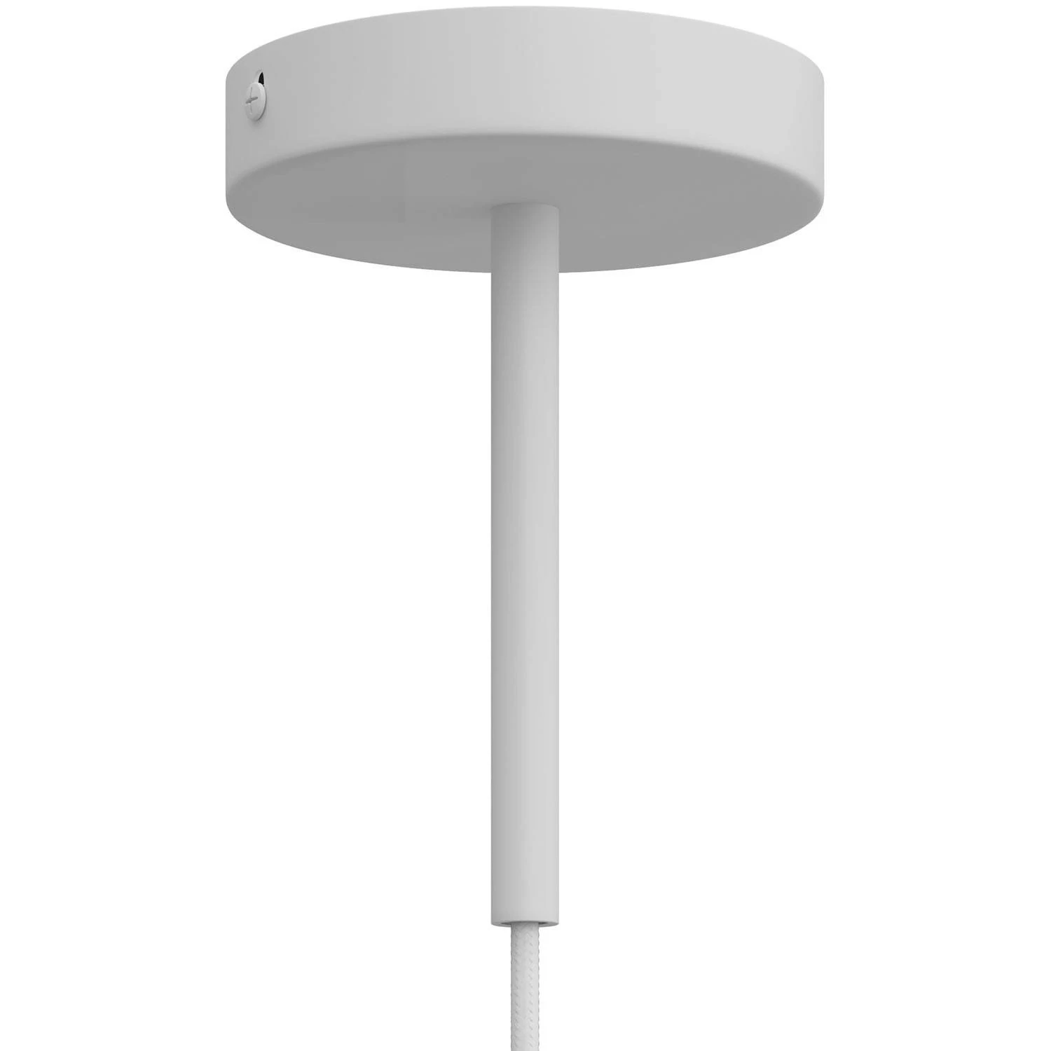 Abrazadera de cable metálico cilíndrico de 15 cm de largo