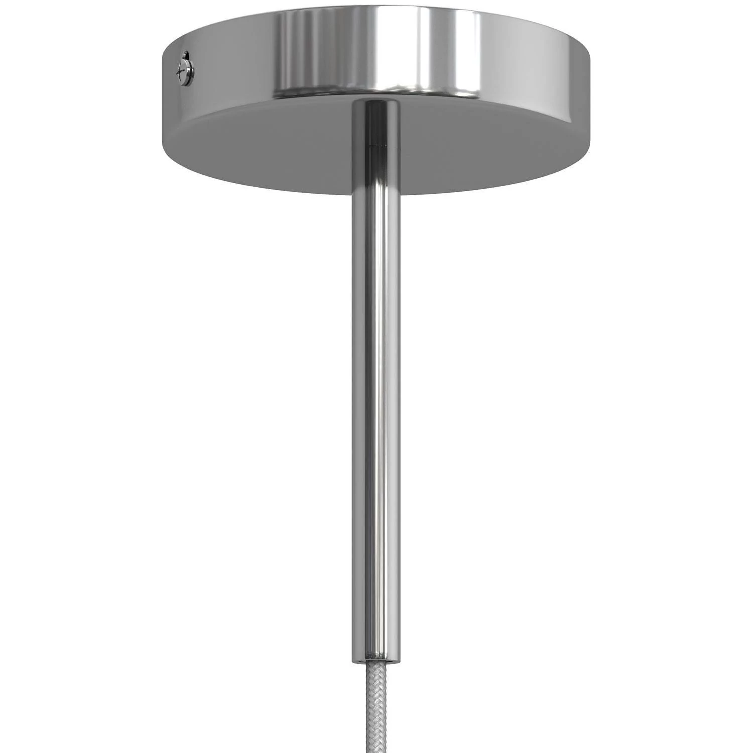 Abrazadera de cable metálico cilíndrico de 15 cm de largo