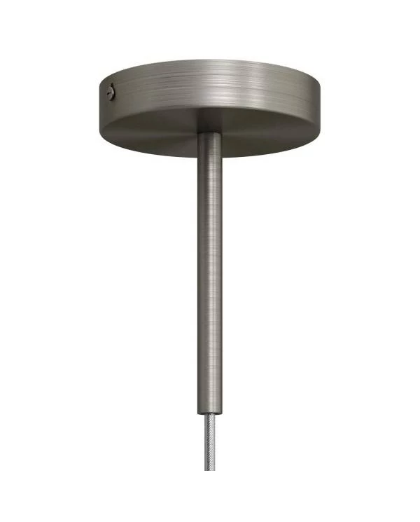 Abrazadera de cable metálico cilíndrico de 15 cm de largo