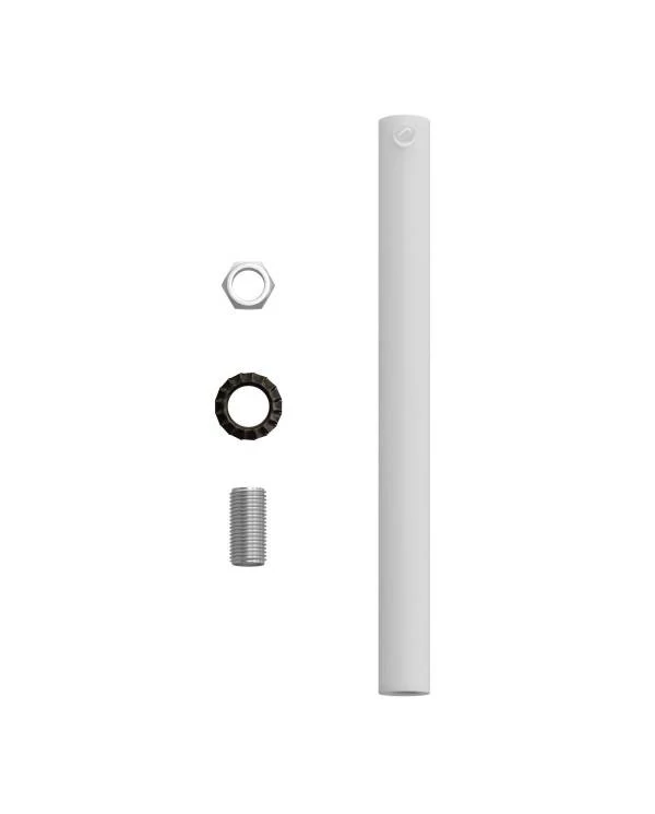 Abrazadera de cable metálico cilíndrico de 15 cm de largo