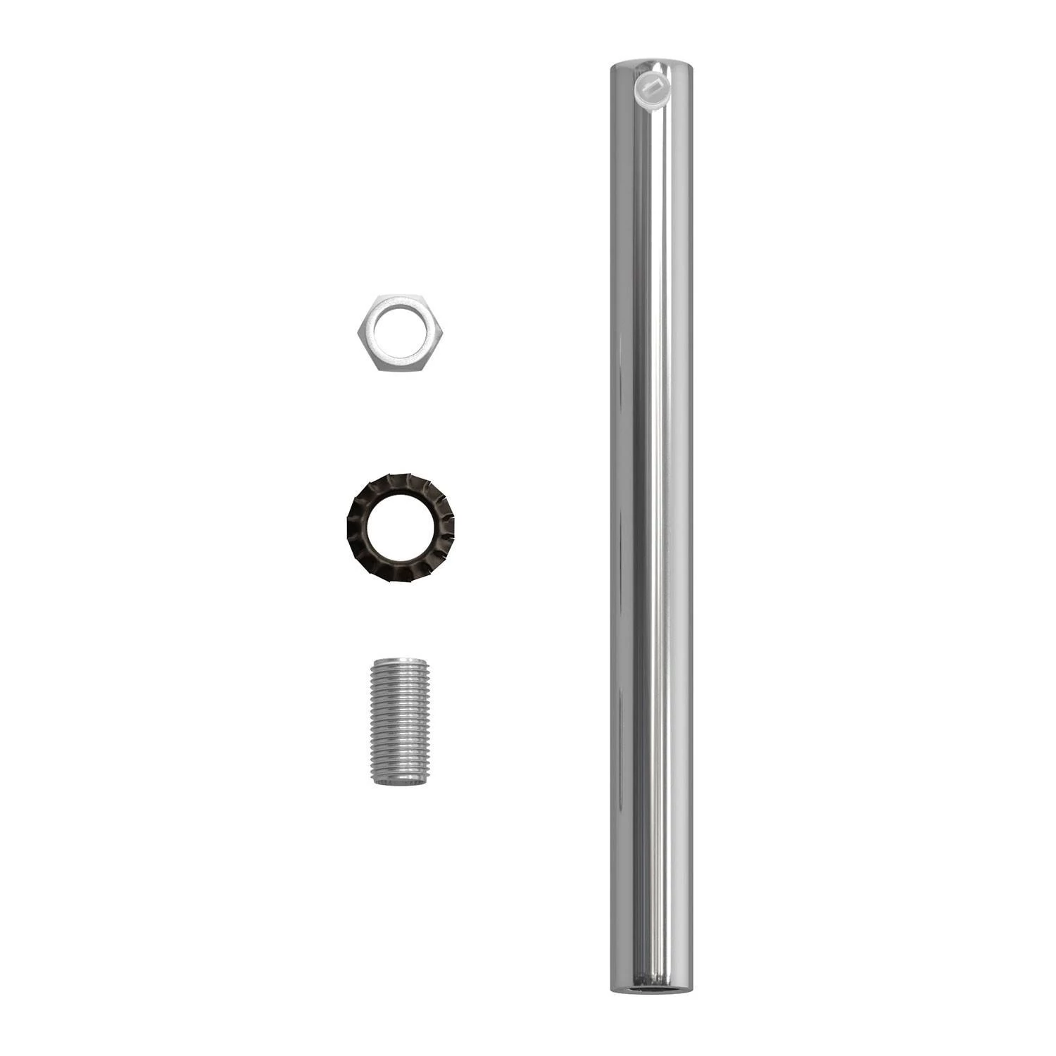 Abrazadera de cable metálico cilíndrico de 15 cm de largo