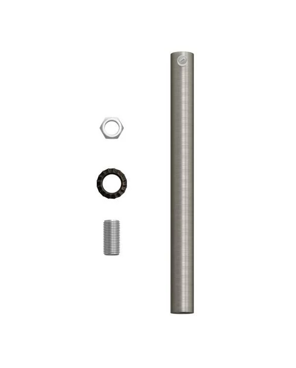 Abrazadera de cable metálico cilíndrico de 15 cm de largo