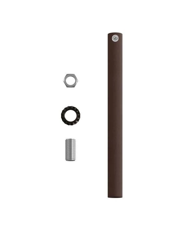 Abrazadera de cable metálico cilíndrico de 15 cm de largo