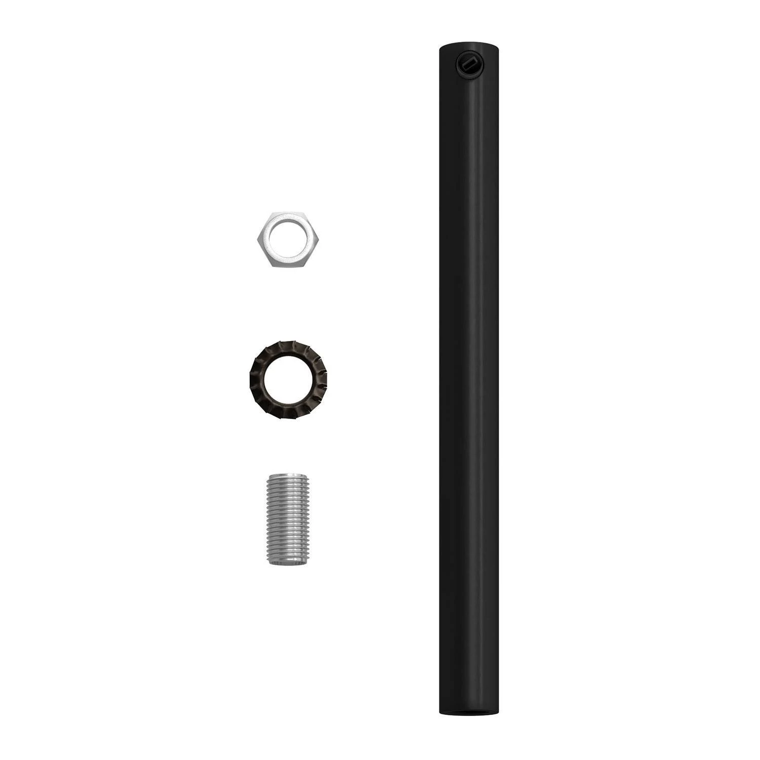 Abrazadera de cable metálico cilíndrico de 15 cm de largo