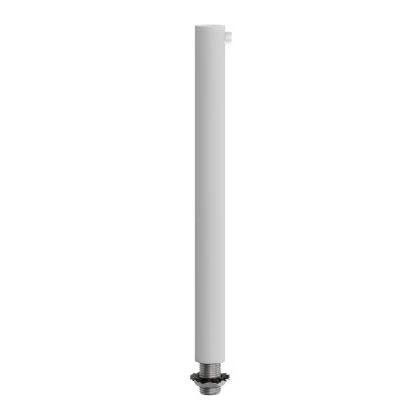 Abrazadera de cable metálico cilíndrico de 15 cm de largo