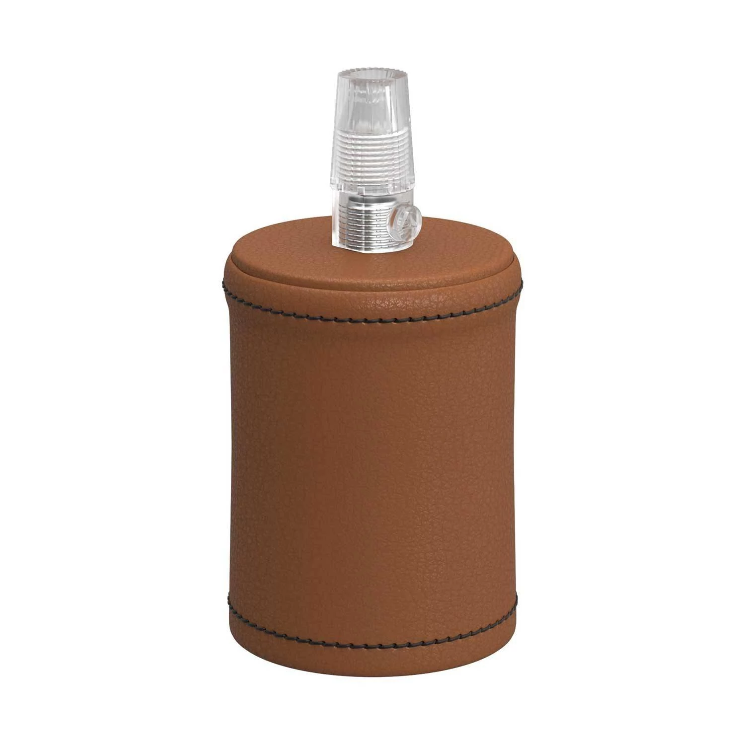 Leather Covered Wooden Lamp Holder Kit | Creative-Cables