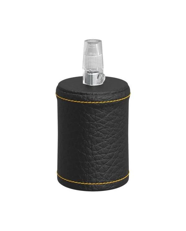 Leather Covered Wooden Lamp Holder Kit | Creative-Cables