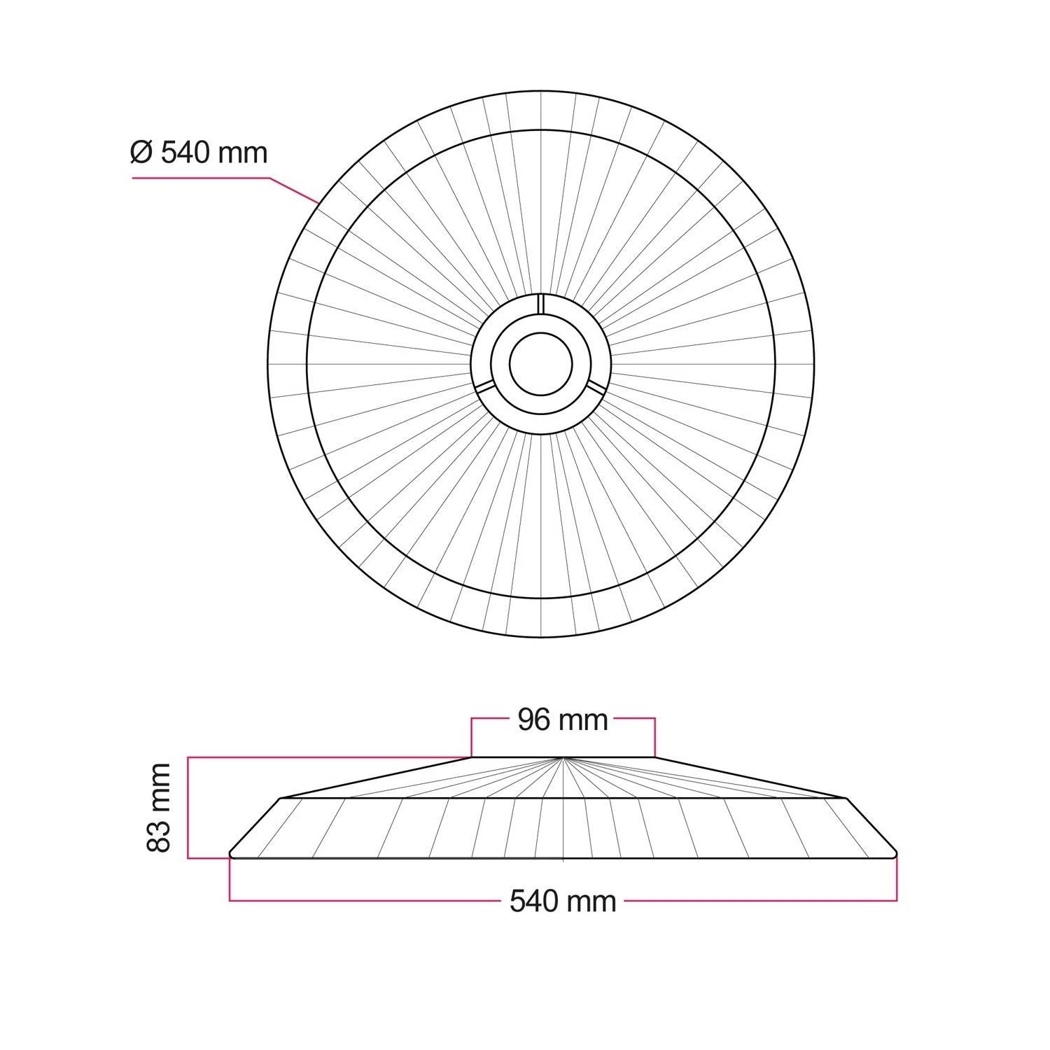 Tahiti raffia lampshade - 54 cm diameter
