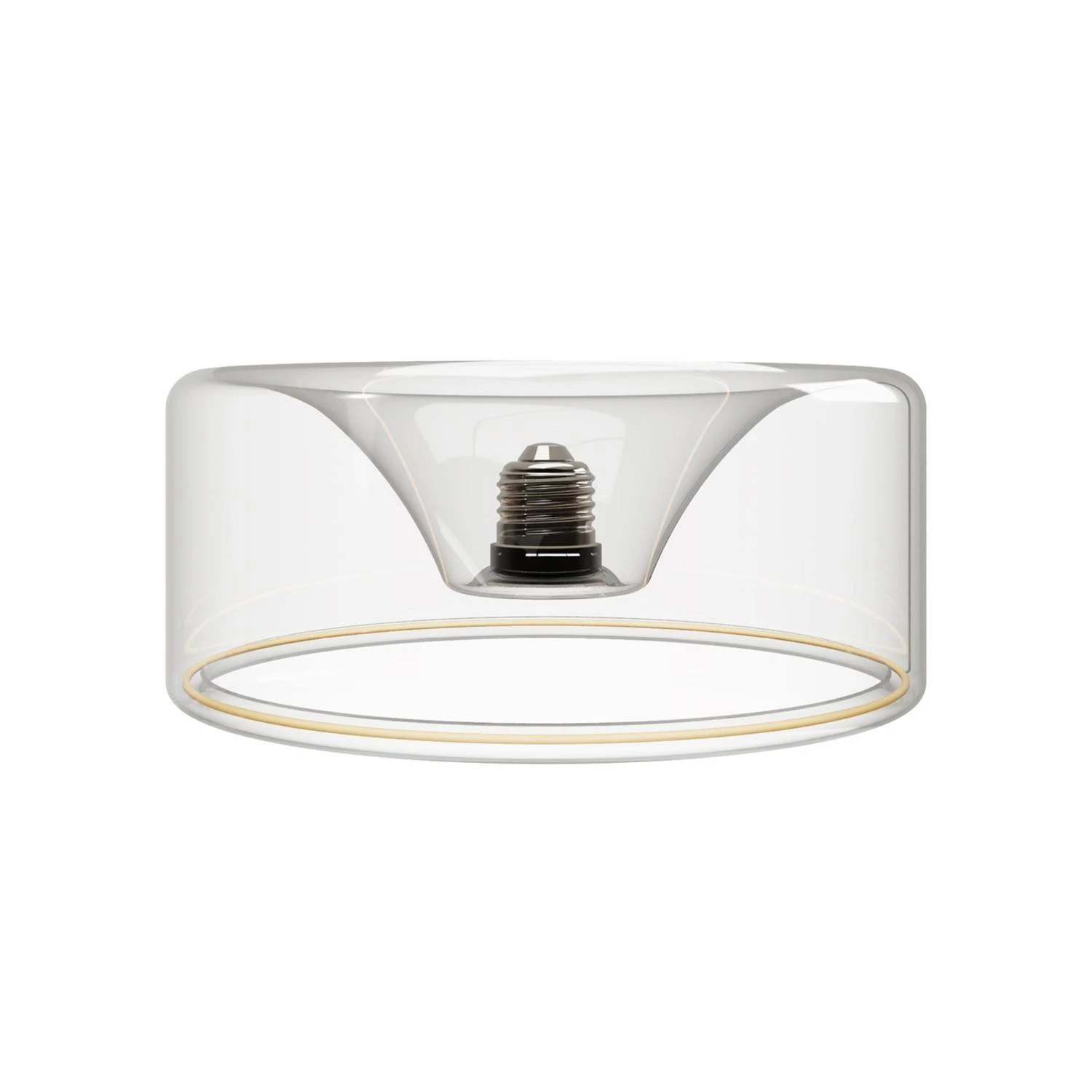 Aplique con bombilla decorativa Ghost transparente