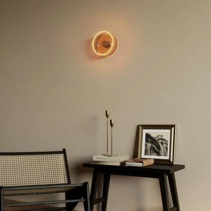 Aplique con bombilla decorativa Ghost ahumada