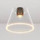 Lámpara de techo de diseño cónico transparente Bombilla Ghost