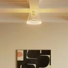 Lámpara de techo de diseño cónico transparente Bombilla Ghost