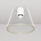 Lámpara de techo de diseño cónico transparente Bombilla Ghost