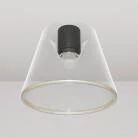 Lámpara de techo de diseño cónico transparente Bombilla Ghost