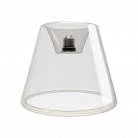 Lámpara de techo de diseño cónico transparente Bombilla Ghost