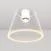 Lámpara de techo de diseño con bombilla Ghost en forma de conica Transparente
