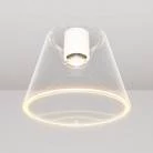 Lámpara de techo de diseño cónico transparente Bombilla Ghost