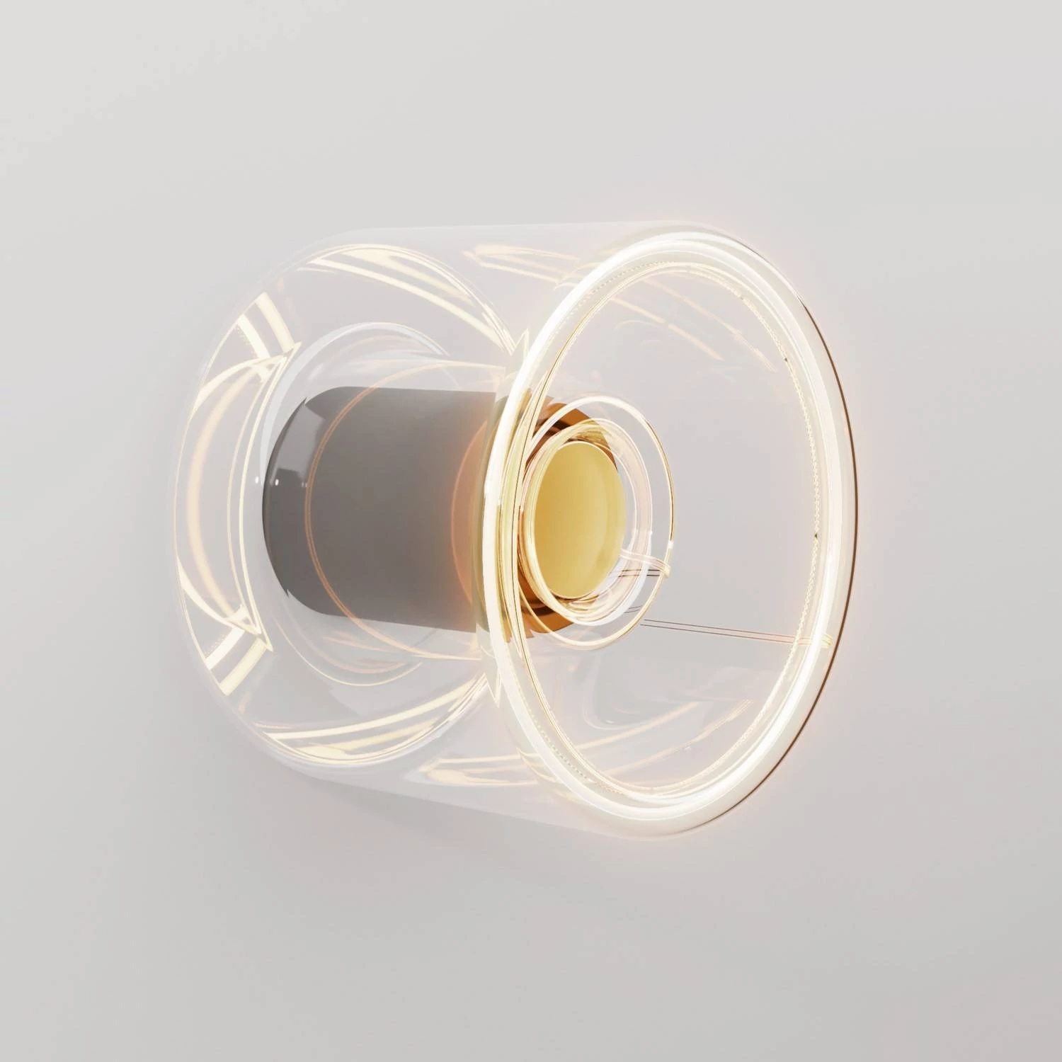Aplique con mini bombilla Ghost transparente