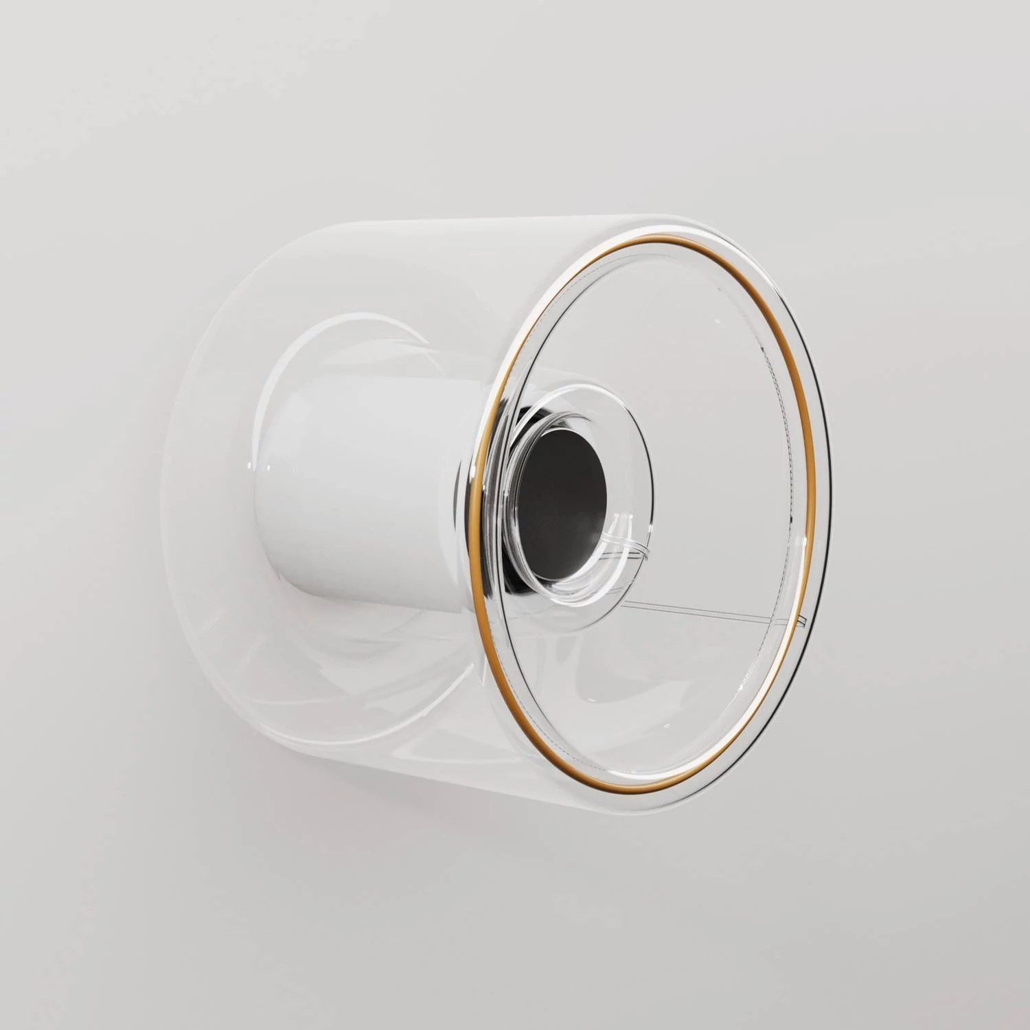 Aplique con mini bombilla Ghost transparente