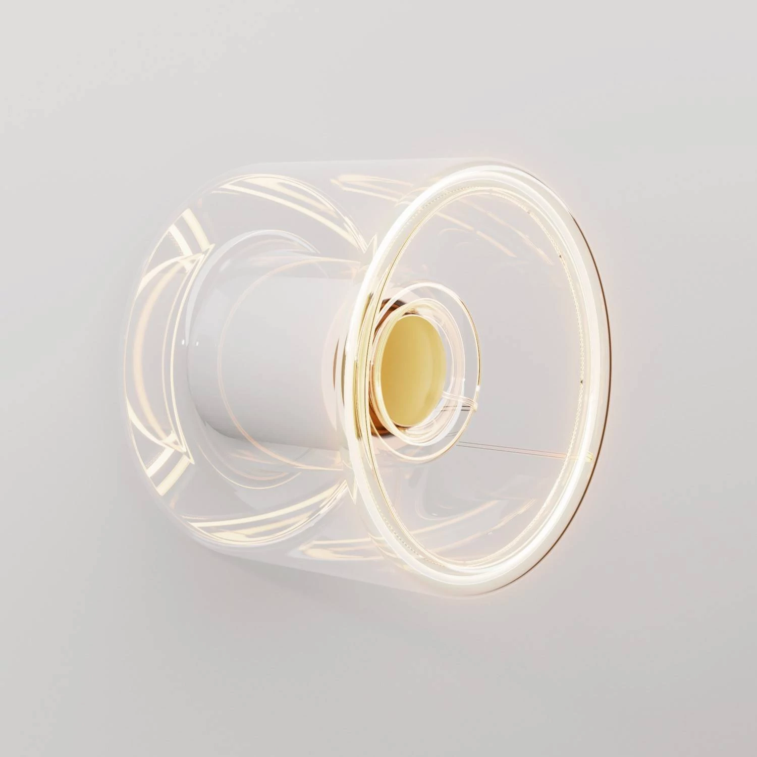 Aplique con mini bombilla Ghost transparente