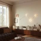 Aplique de pared con 3 bombillas diseño Ghost