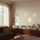 Aplique de pared con 3 bombillas diseño Ghost