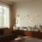 Aplique de pared con 3 bombillas diseño Ghost