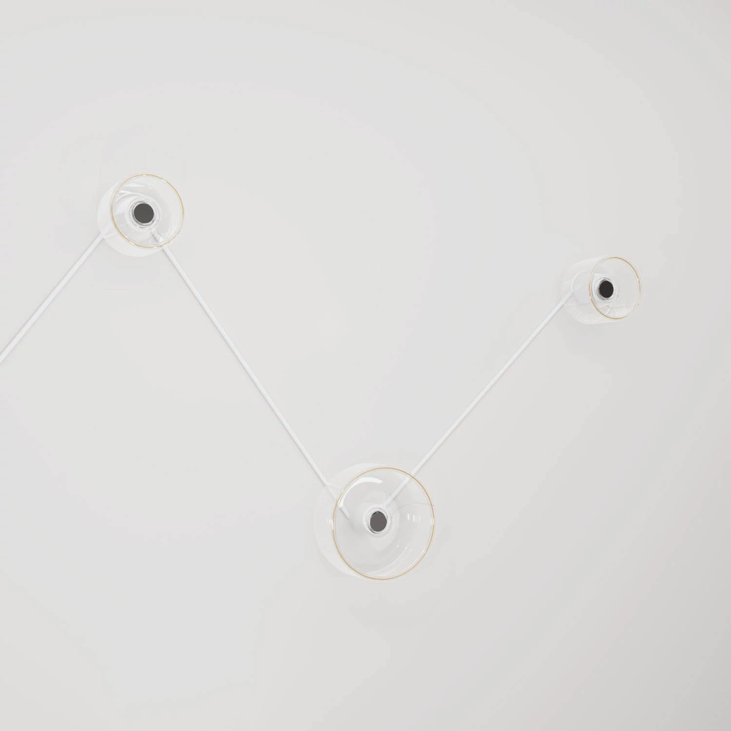 Aplique de pared con 3 bombillas diseño Ghost