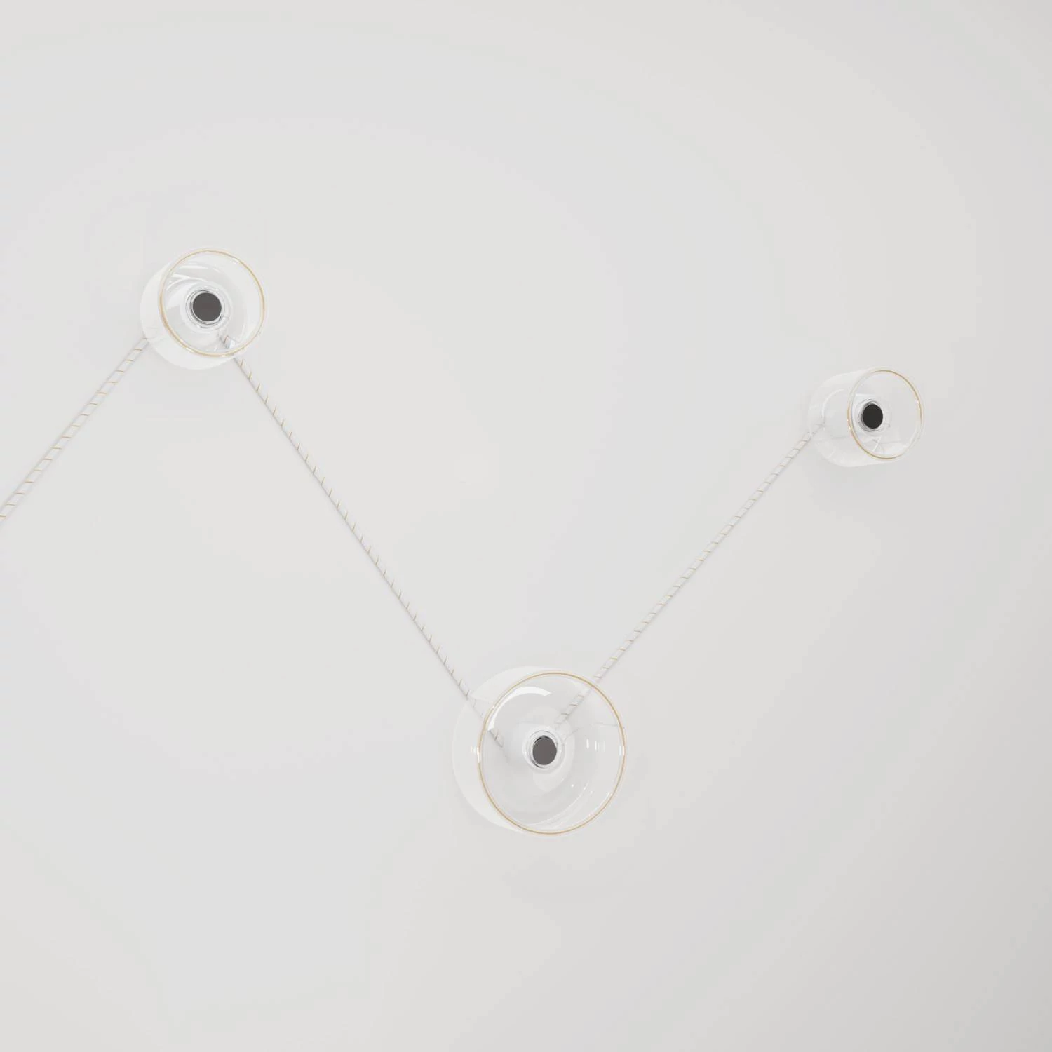 Aplique de pared con 3 bombillas diseño Ghost