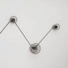 Aplique de pared con 3 bombillas diseño Ghost