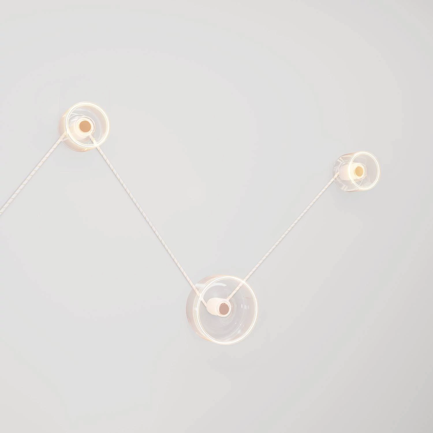Aplique de pared con 3 bombillas diseño Ghost