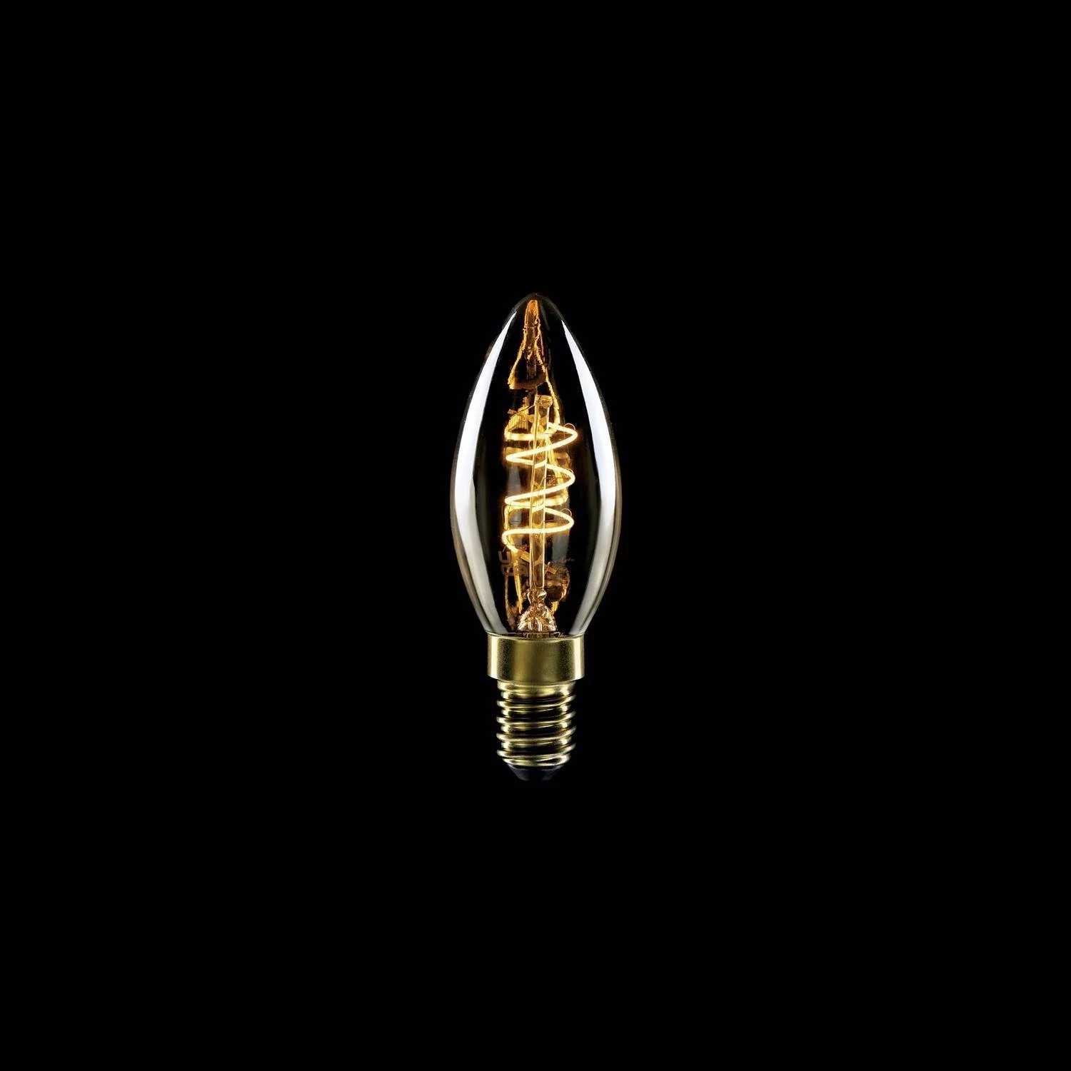 Bombilla LED C01 - C35 filamento espiral dorado