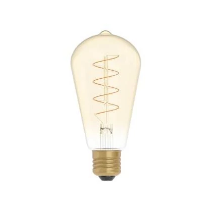C04 - Bombilla LED ST64 dorada filamento en espiral
