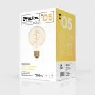 C05 - Bombilla LED G80 dorada filamento en espiral