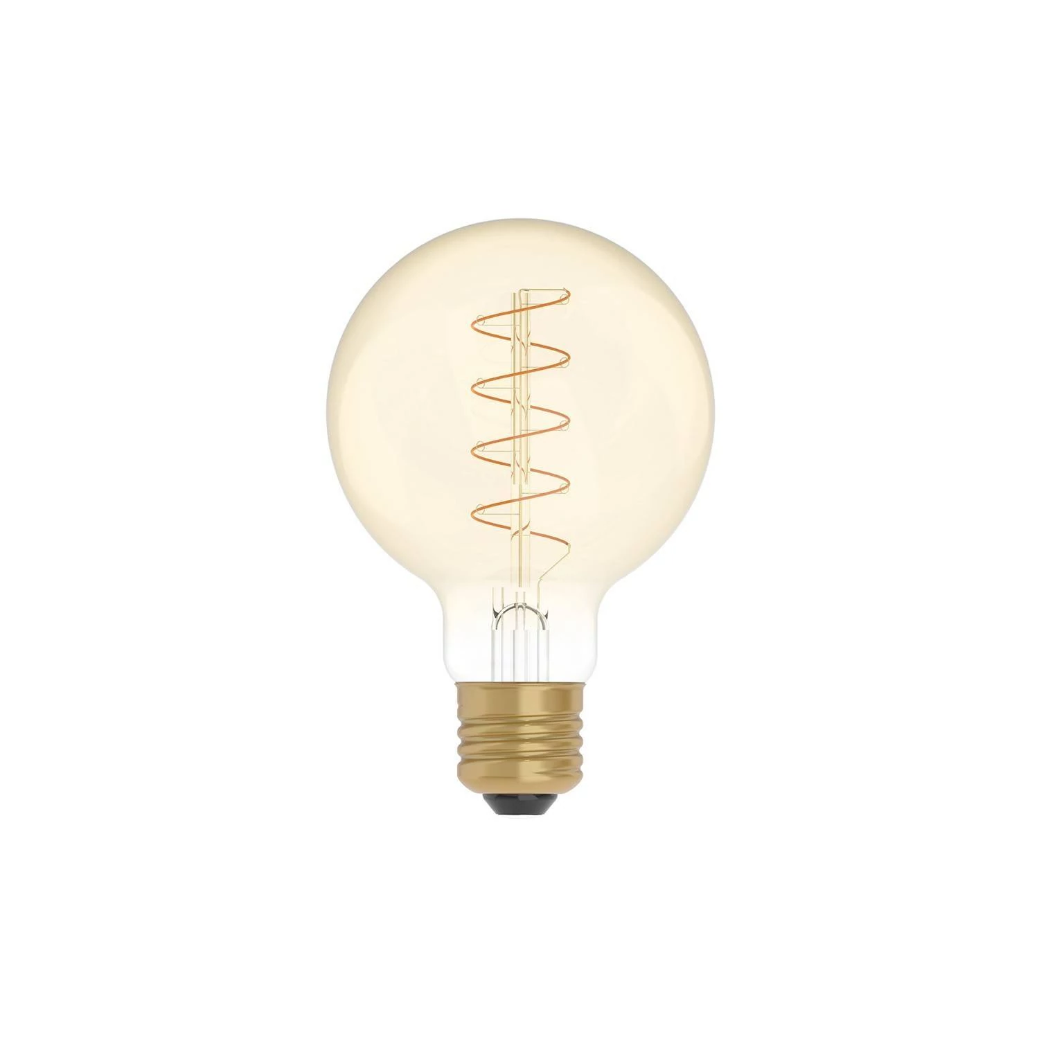 C05 - Bombilla LED G80 dorada filamento en espiral