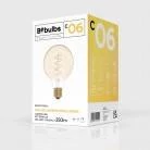 C06 - Bombilla LED G95 dorada filamento en espiral