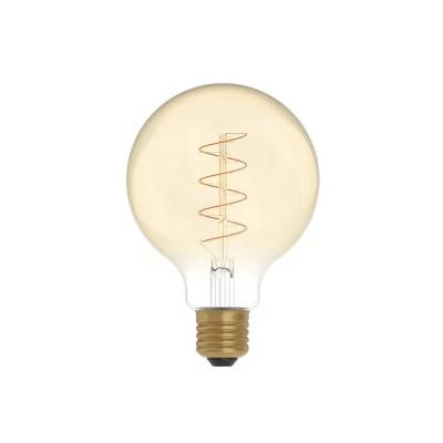 C06 - Bombilla LED G95 dorada filamento en espiral