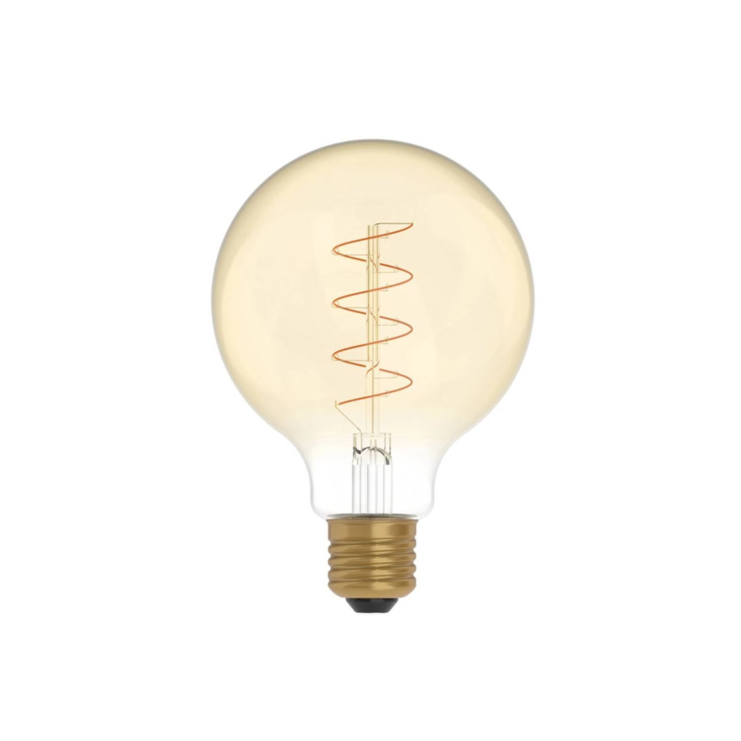 C06 - Bombilla LED G95 dorada filamento en espiral