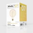 C07- Bombilla LED G125 dorada filamento en espiral
