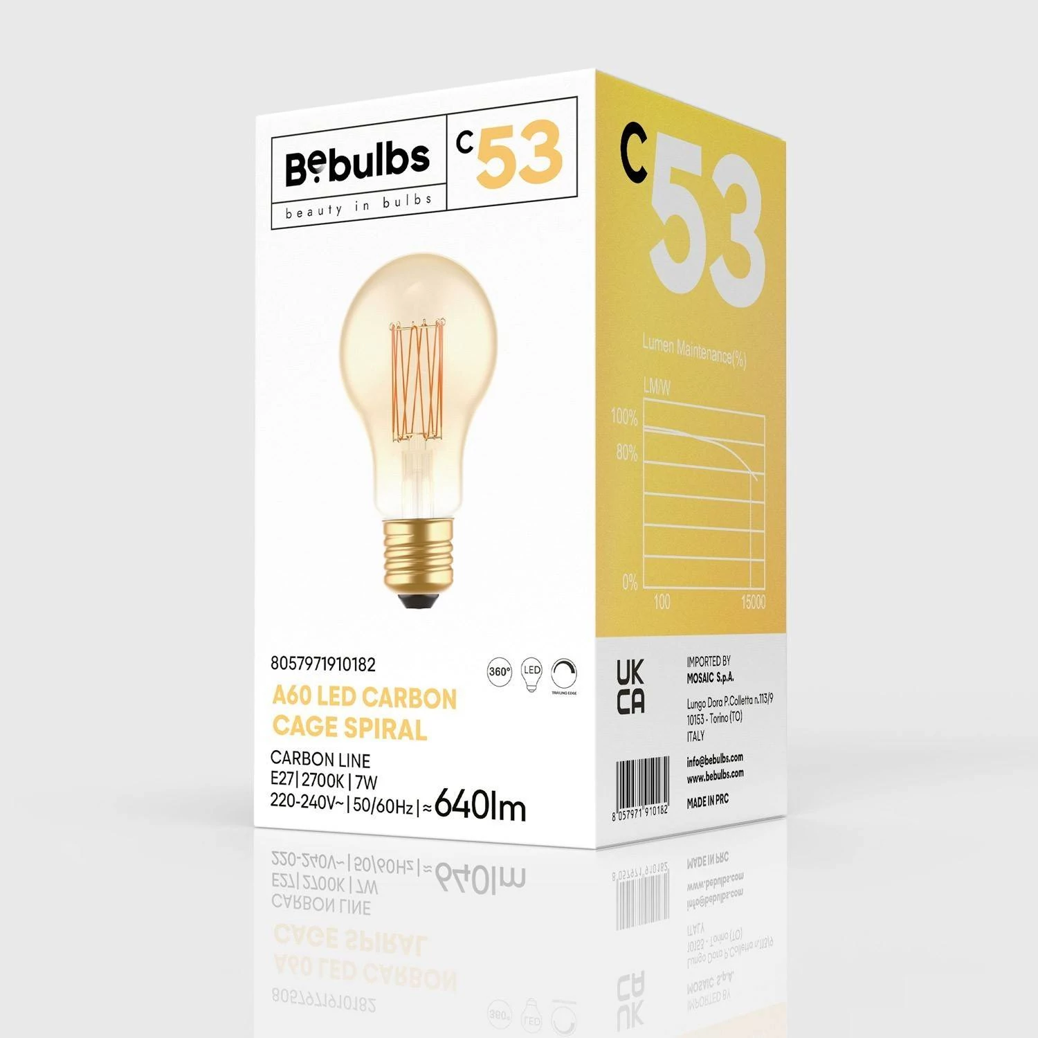 C53 - Bombilla LED A60 dorada