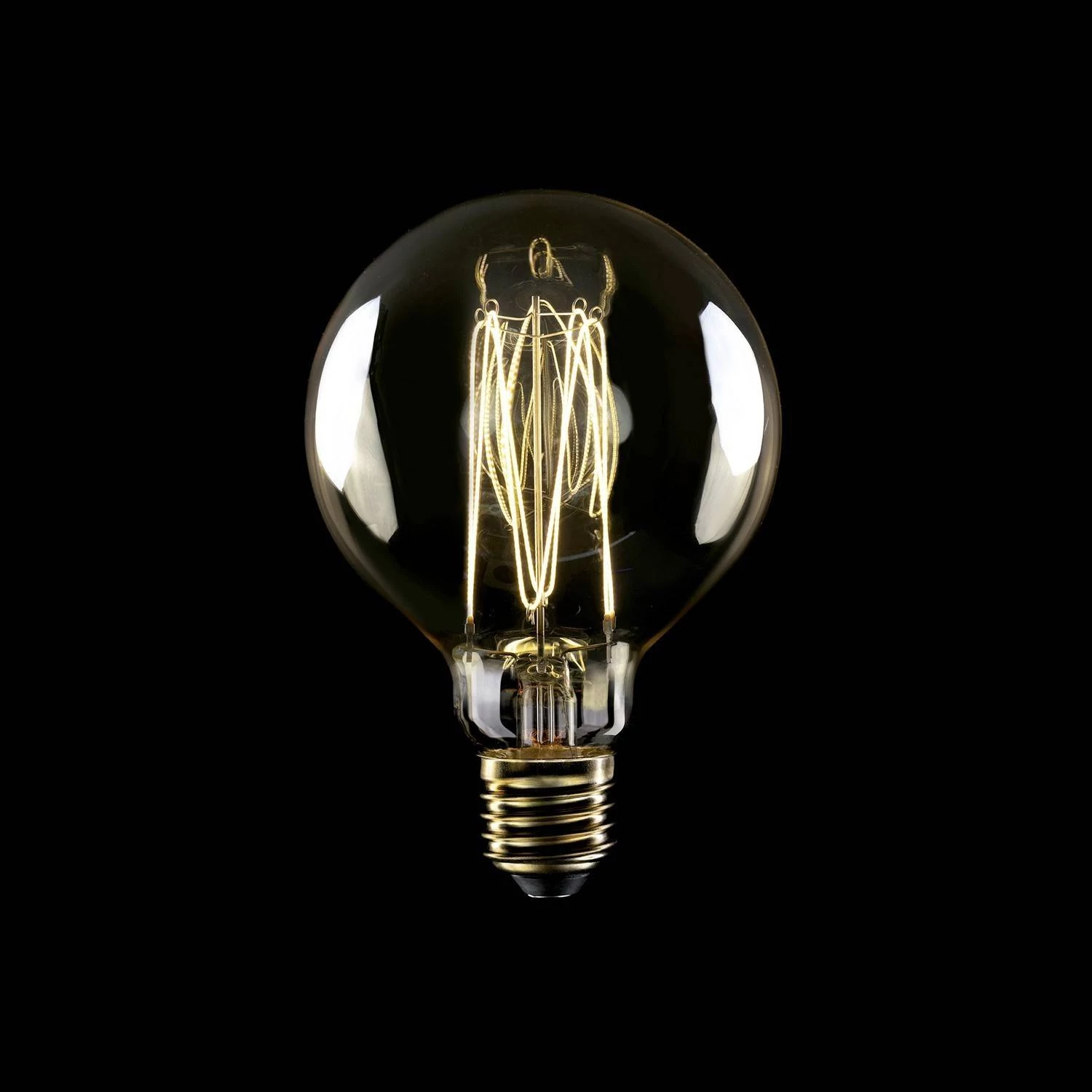 C55  - Bombilla LED G95 dorada