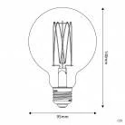 C55  - Bombilla LED G95 dorada