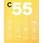 C55  - Bombilla LED G95 dorada