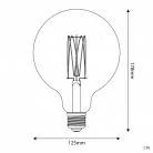 C56 - Bombilla LED G125 dorada