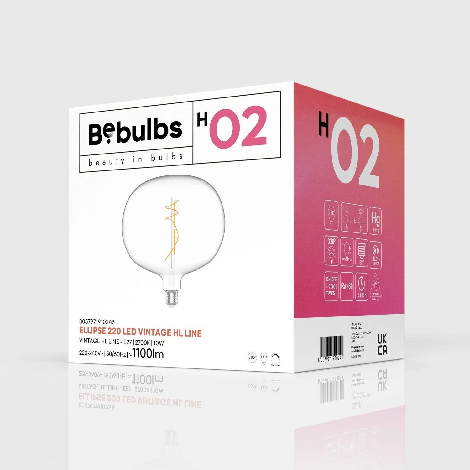 Ellipse 220 Clara - Bombilla LED transparente High Flux