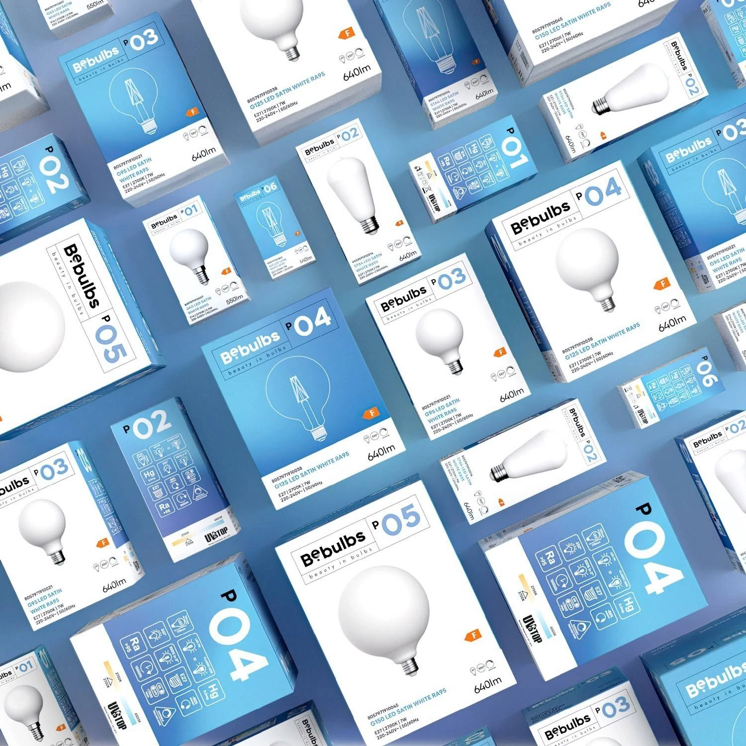 Bombilla LED ST64 efecto porcelana CRI 95