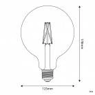 Bombilla LED G125 efecto porcelana CRI 95