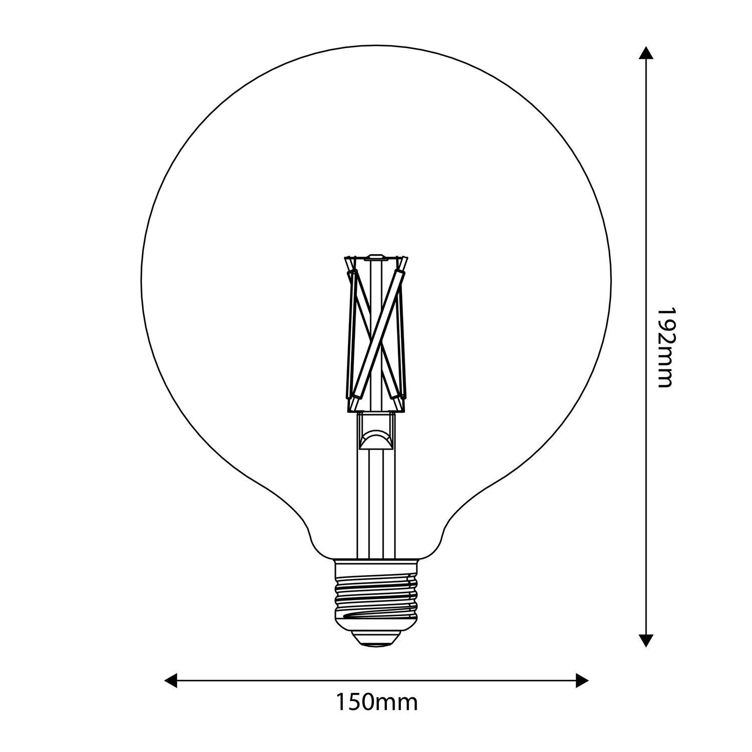 Bombilla LED G150 efecto porcelana CRI 95