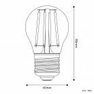Bombilla LED Mini Globo Transparente G45 E27 2700K